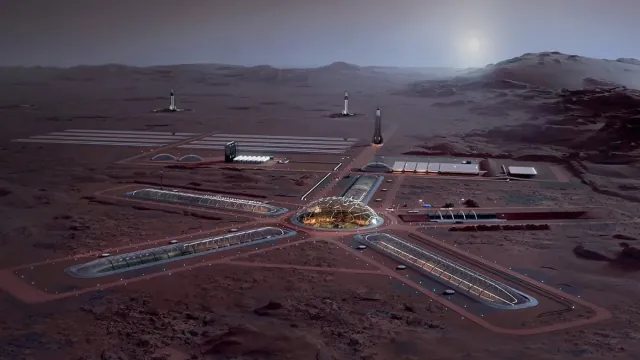火星工程项目概念场景